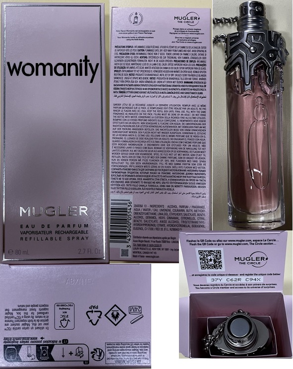 PADĚLEK: parfémovaná voda womanity, MUGLER, EAU DE PARFUM: Fotografie