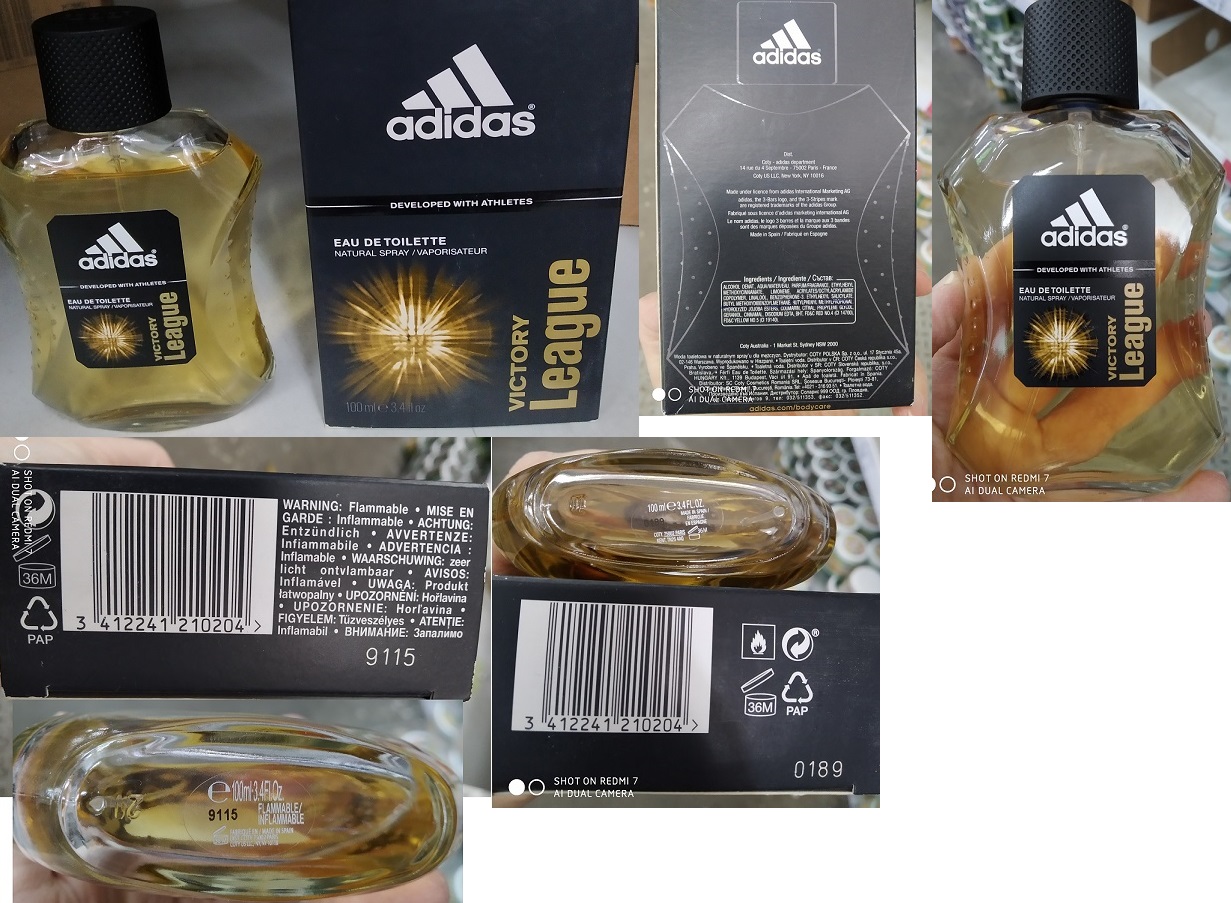 Toaletní voda adidas, VICTORY League, EAU DE TOILETTE: Fotografie