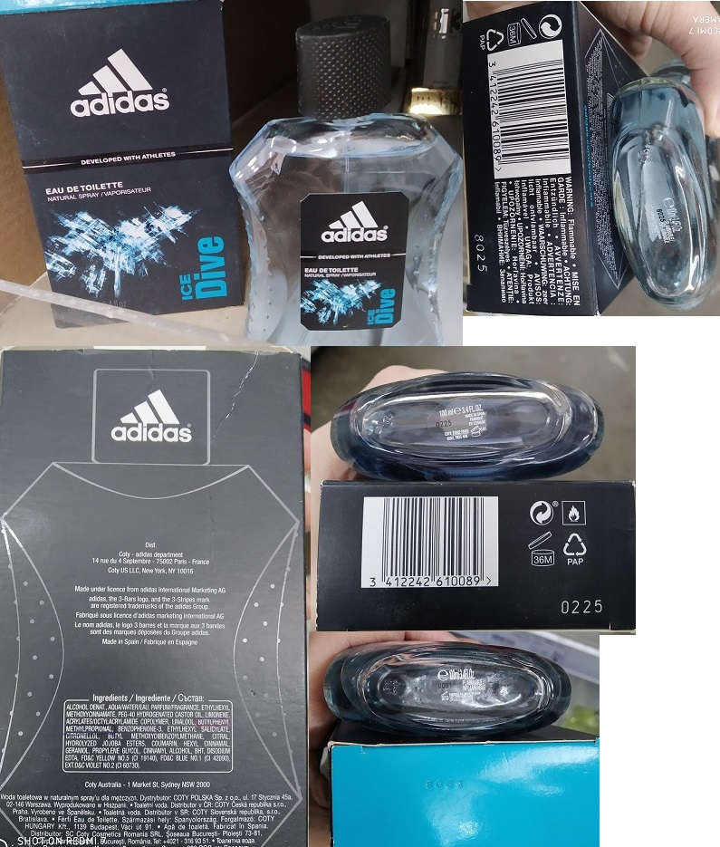 Toaletní voda adidas, ICE Dive, EAU DE TOILETTE: Fotografie