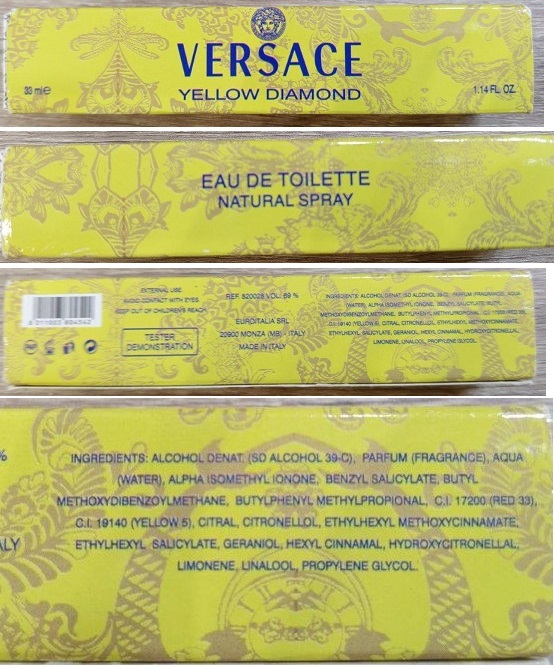 PADĚLEK: toaletní voda VERSACE YELLOW DIAMOND, EAU DE TOILETTE: Fotografie