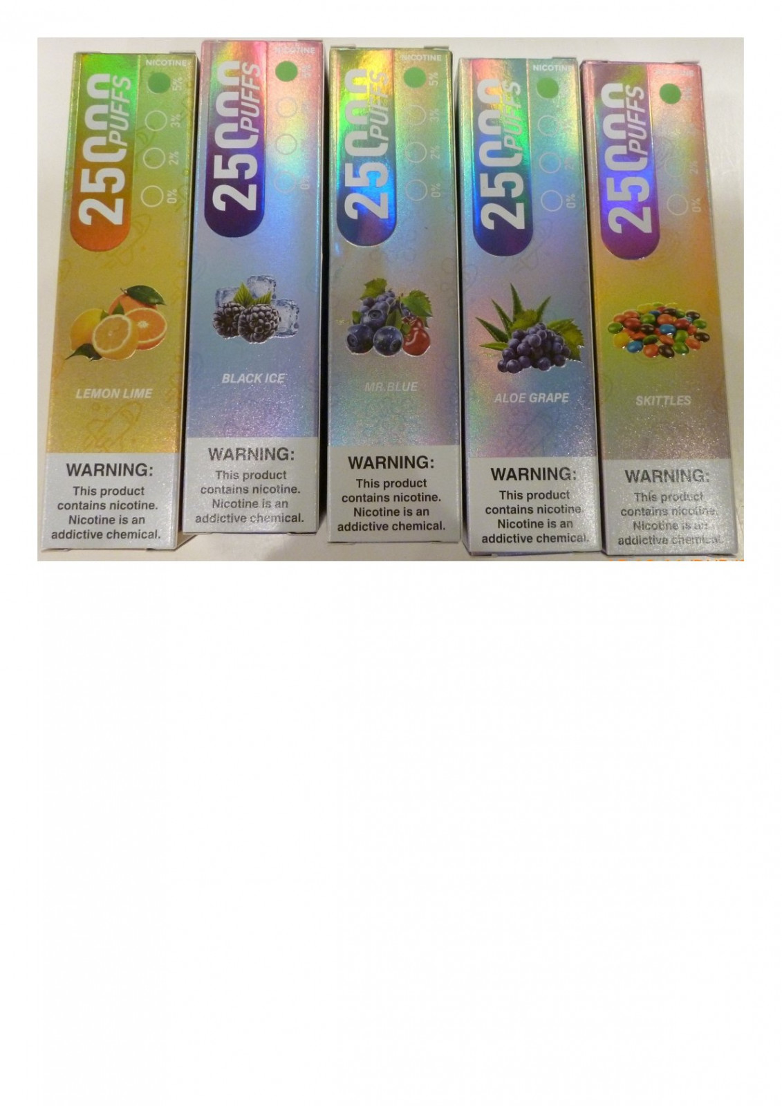 Jednorázová elektronická cigareta zn. RHHdM TORNADO 25000 PUFFS, NICOTINE 5 %, 25 ml : Fotografie č. 3