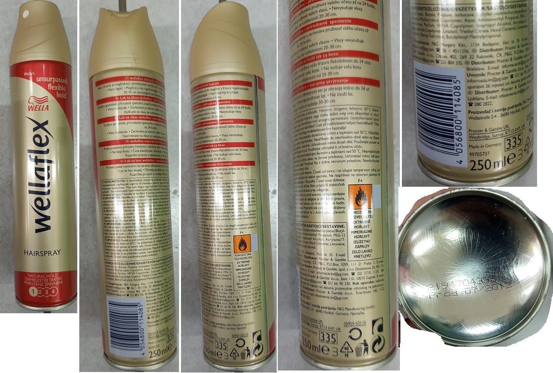Lak na vlasy WELLA, wellaflex HAIRSPRAY, 1 NATURAL HOLD: Fotografie