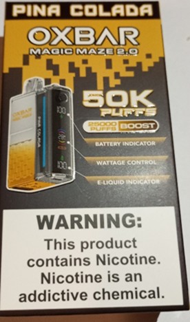 Jednorázová elektronická cigareta zn. OXBAR, MAGIC MAZE 2.0: Fotografie č. 10