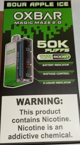 Jednorázová elektronická cigareta zn. OXBAR, MAGIC MAZE 2.0: Fotografie č. 6