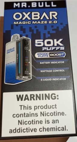 Jednorázová elektronická cigareta zn. OXBAR, MAGIC MAZE 2.0: Fotografie č. 8