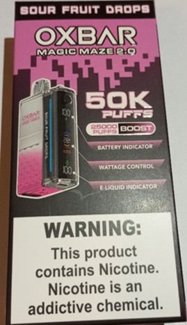 Jednorázová elektronická cigareta zn. OXBAR, MAGIC MAZE 2.0: Fotografie č. 9