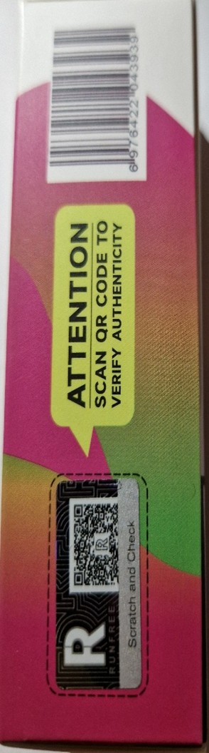 Náhradní náplň do elektronických cigaret zn. Runfree, NIC SALTS, koncentrace nikotinové soli: 50 mg/ml, objem náplně: 30 ml: Fotografie č. 7