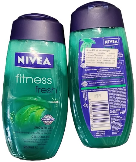 Sprchový gel NIVEA, finess fresh, SHOWER GEL, 2 in 1 Body & Hair With a Refreshing Scent and Caring Aloe Vera, Nivea 250 ml: Fotografie