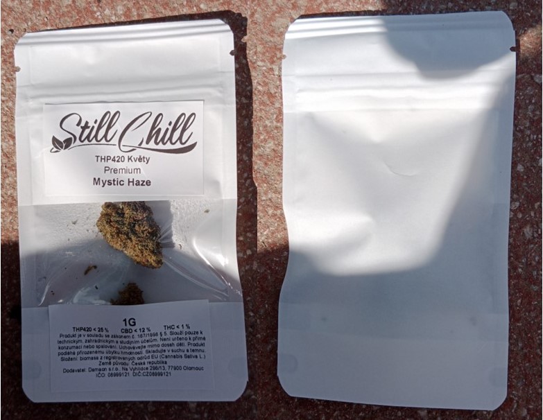 Bylinný výrobek určený ke kouření zn. Still Chill THP420 Květy Premium Mystic Haze 1G: Fotografie