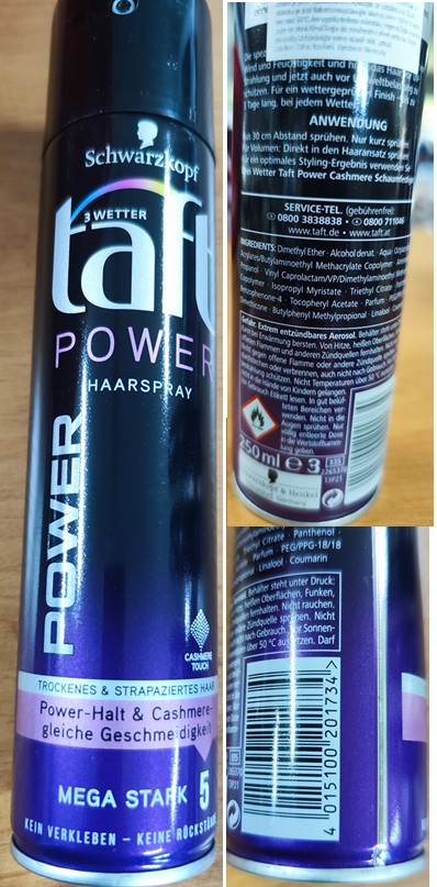 Lak na vlasy Schwarzkopf taft, 3 WETTER, POWER, HAARSPRAY: Fotografie
