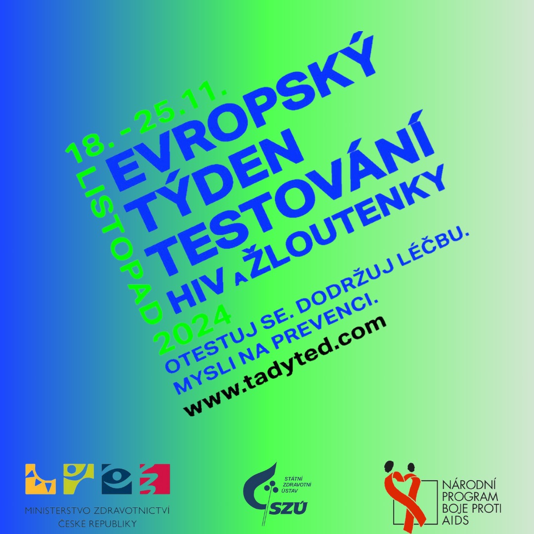 plakát evropský týden testování HIV a žloutenky